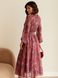 Нарядное шифоновое платье на весну розового цвета, 52