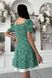 Грайливе плаття двійка зеленого кольору з принтом, XL(50)