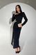 Елегантна вечірня сукня чорного кольору з люрексом, XL(50)