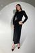Шикарное новогоднее платье черного цвета с люрексом, XL(50)