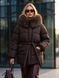 Зимова куртка з капюшоном, коричнева, L(48)