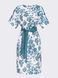 Свободное платье прямого кроя с цветочным принтом, 48-50