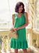 Летнее платье прямого кроя зеленого цвета, XL(50)