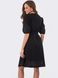 Летнее платье миди из прошвы черного цвета, XL(50)