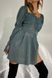 Новорічне плаття міні блискуче бірюзового кольору, L(48)