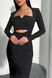 Красивое трикотажное платье макси черного цвета, XL(50)