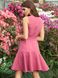 Приталене літнє плаття рожевого кольору, S(44)