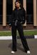 Женский спортивный костюм черного цвета, XL(50)
