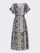 Стильное шифоновое платье с абстрактным принтом, 44-46