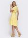 Яскрава літня сукня міді з прошви жовта, 48-50