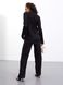 Модний жіночий костюм з брюками чорного кольору, L(48)