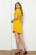 Літнє плаття сорочка довжиною міні жовте, 52