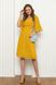 Шифоновое летнее платье в высокой талией желтое, XL(50)