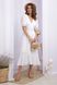 Красивое летнее платье из хлопка белое, XL(50)