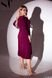 Элегантное платье трапеция бордового цвета, 50-52
