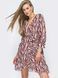 Бордовое платье на запах миди с рукавом 3/4, XL(50)