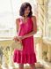 Летнее платье прямого кроя розового цвета, XL(50)