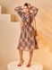 Шикарна шифонова сукня міді з принтом, XL(50)