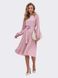 Платье-миди с юбкой-плиссе розового цвета, S(44)