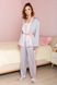 Домашний шелковый халат пижамный женский, S(44)