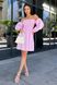 Літня сукня з високою талією рожевого кольору, XL(50)