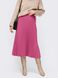 Плиссированная юбка миди розового цвета, 42-44