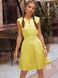 Модное летнее платье трапеция желтого цвета, XL(50)