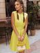 Модне літнє плаття трапеція жовтого кольору, XL(50)