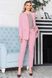 Модный брючный костюм розового цвета, M(46)