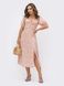 Летнее платье миди розового цвета, XL(50)