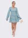 Блакитне плаття з високою талією весна-літо, XL(50)