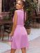 Модное летнее платье трапеция сиреневого цвета, XL(50)