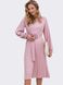 Сукня-міді зі спідницею-плісе рожевого кольору, XL(50)