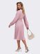 Платье-миди с юбкой-плиссе розового цвета, XL(50)