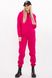 Теплый женский спортивный костюм с начесом ярко-розовый, M(46)