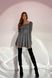 Новорічне плаття міні блискуче сірого кольору, XL(50)
