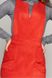 Женский сарафан для офиса замшевый красный, XL(50)