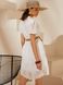 Біла літня сукня сорочка з прошви, XL(50)