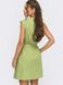Модное летнее платье трапеция зеленого цвета, S(44)