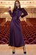 Элегантное вечернее платье из шелка фиолетового цвета, XL(50)
