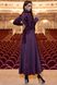 Элегантное вечернее платье из шелка фиолетового цвета, XL(50)
