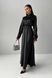 Изысканное вечернее платье из атласа черного цвета, XL(50)