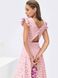 Розкльошене літнє плаття з прошви рожевого кольору., XL(50)