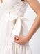 Літня сукня на запах молочного кольору з бавовни, XL(50)