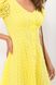Коротке літнє плаття з прошви жовте, L(48)