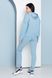 Женский спортивный костюм оверсайз голубого цвета, 52