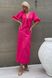 Стильне літнє плаття сорочка з рожевого льону, XL(50)