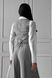 Жіночий брючний костюм двійка у діловому стилі сірого кольору, XL(50)
