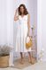 Модний жіночий сарафан білого кольору, XL(50)
