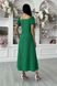 Літнє плаття максі зеленого кольору в горошок, S(44)